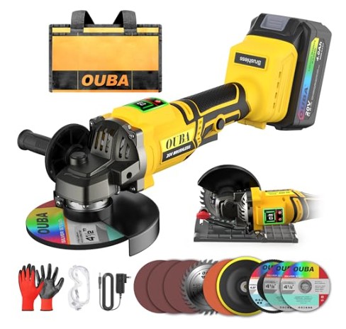 Cordless Angle Grinder With Battery