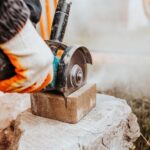 Cutting Pavers With Angle Grinder