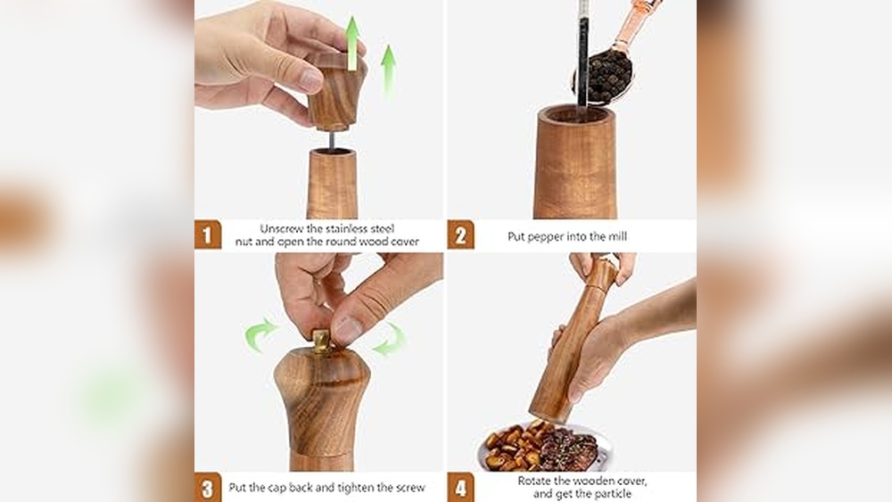 How to Open Pepper Grinder Wooden?